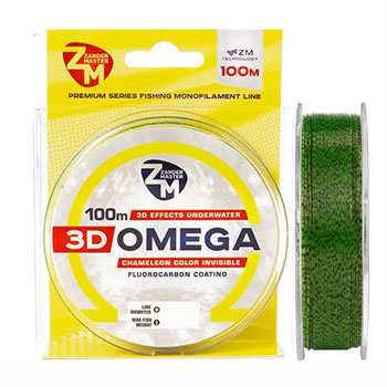 Леска Zander Master 3D Omega 0.234мм 5.7кг 100м - купить по доступной цене Интернет-магазине Наутилус