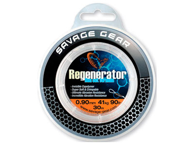 Леска монофильная Savage Gear Regenerator Mono, 30м, 0.81мм, 33кг, 73lbs, прозрачная, арт.54842 - купить по доступной цене Интернет-магазине Наутилус