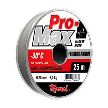 Леска Momoi Pro-Max Fluorocarbon 0.19мм 3.5кг 25м прозрачная