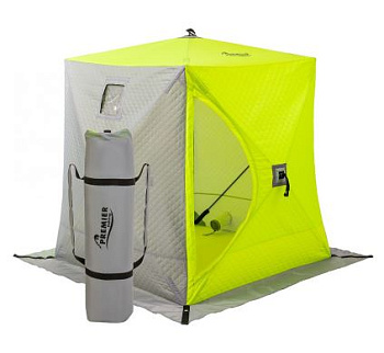 Палатка зимняя Premier Fishing Куб 1.5x1.5 yellow lumi/gray  PR-ISC-150YLG